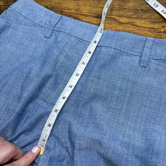 Talbots Womens Size 6 Perfect Shorts 13" Inseam Chambray Blue Preppy Summer - Picture 4 of 10